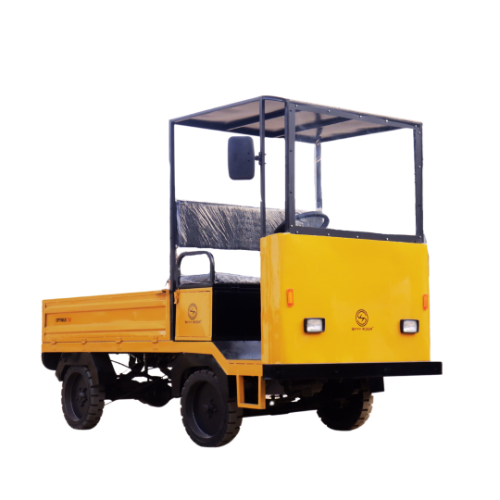 Battery Operated Electric Platform Truck - Color: Yellow