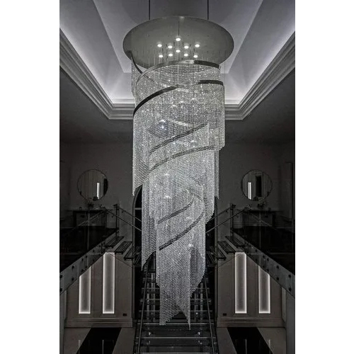Round Customized Crystal Chandelier Light