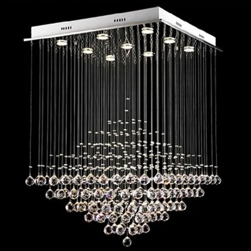 Square Crystal Chandelier Light