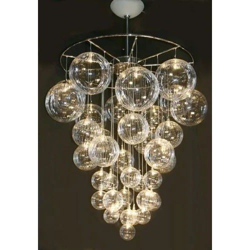 Colored Glass Chandelier Light