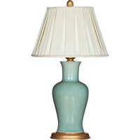 Glass Table Lamp - Color: Sky Blue