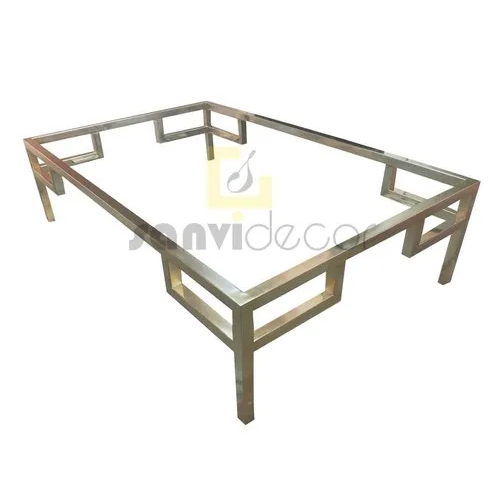 Stainless Steel Glass Table