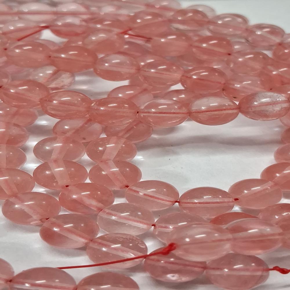 Strawberry Cherry Quartz Crystal Beads