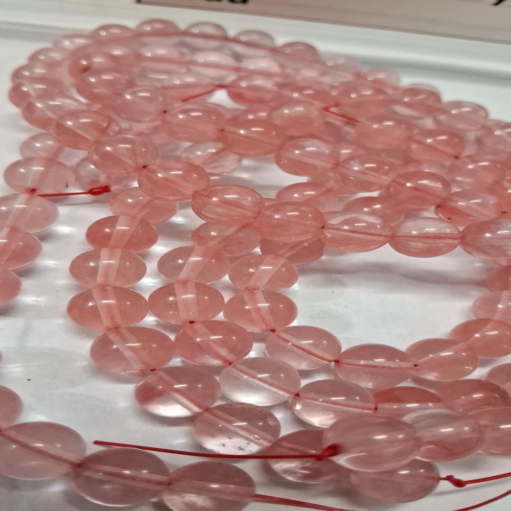 Strawberry Cherry Quartz Crystal Beads