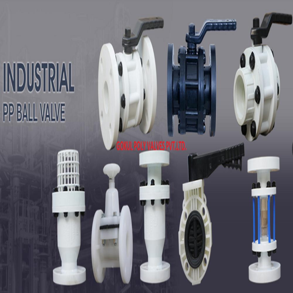 pp ball valve flanged 