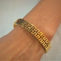 Stainless Steel Kada And - Color: Gold
