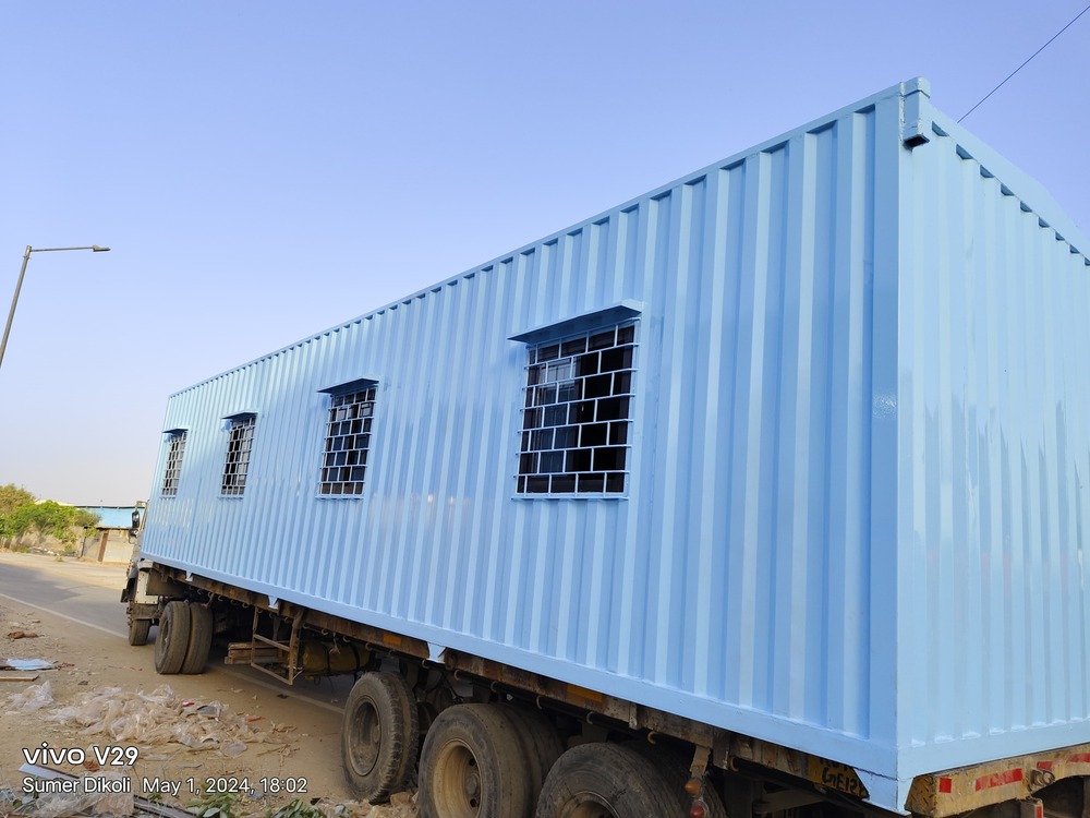 Container Office Cabin 40 Ft - Color: Blue
