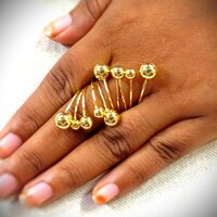 Stainless Steel Ring and gold