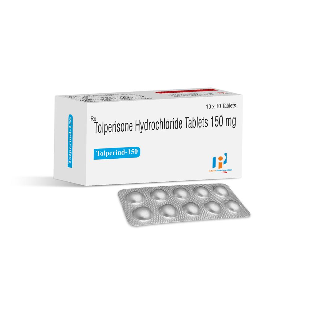 Tolperisone 150 Mg - Muscle Relaxant For Acute Musculoskeletal Pain | Relieves Stiffness, Enhances Blood Flow, Maintains Muscle Strength