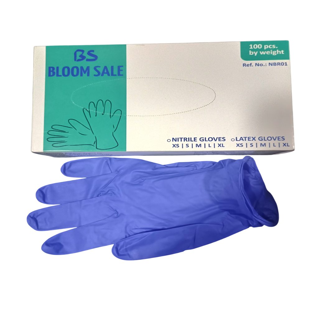 Bloomsale Nitrile Gloves - Color: Blue