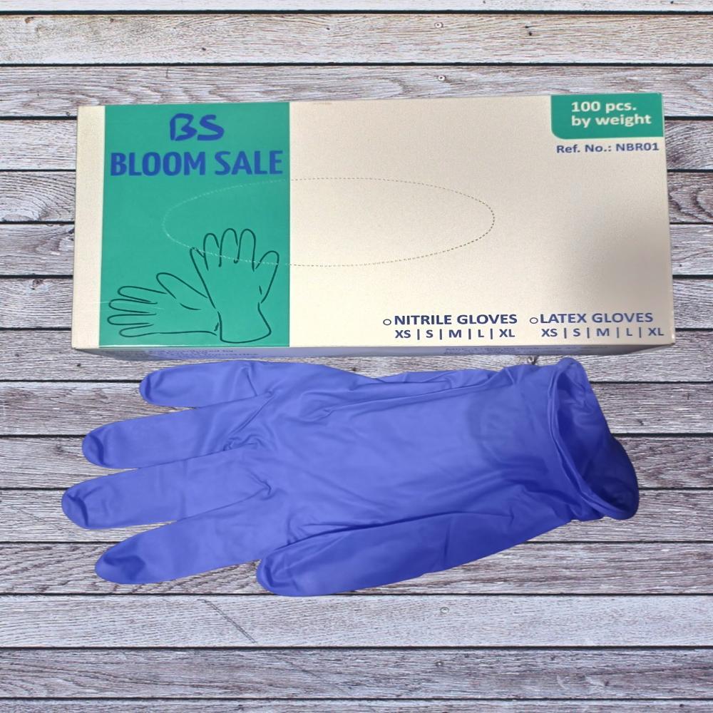 Bloomsale Nitrile Gloves - Color: Blue