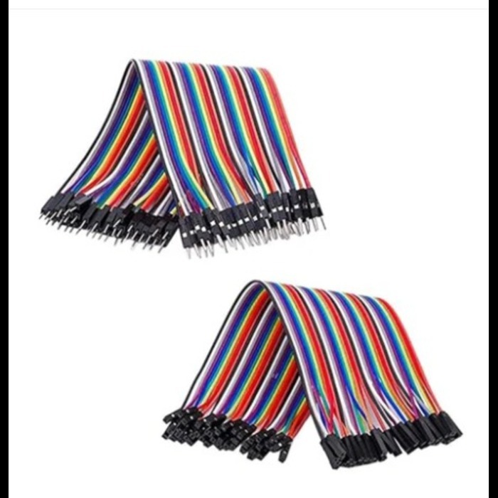 120pcs 3x20CM Breadboard Jumper Wires 40pin Male to Female, Male to Male, Female to Female Jumper Wires With 20pcs 2.54mm Single Row Comb Connectors For Arduino Raspberry Pi