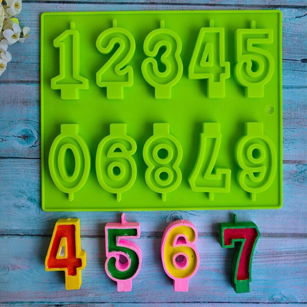 NUMERIC CANDLE MOULDD