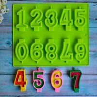 Numeric Candle Mold - Food-grade Silicone, Heat Resistant From -40f To 446f, Flexible Design For Easy Release, Dishwasher-safe For Effortless Cleaning