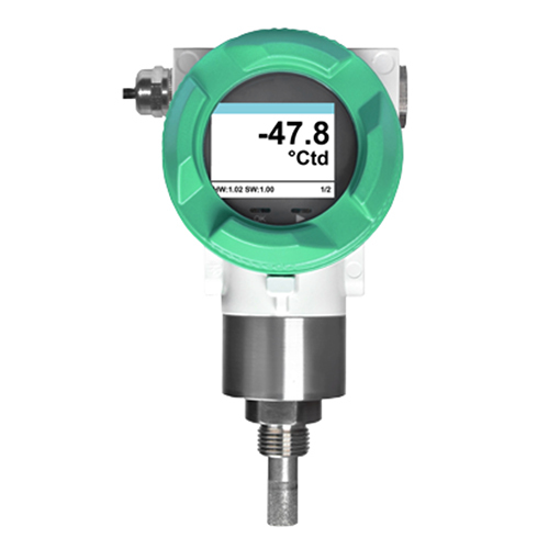 Dew Point Sensor With Robust Die-Cast Aluminum Housing - Color: Green & White