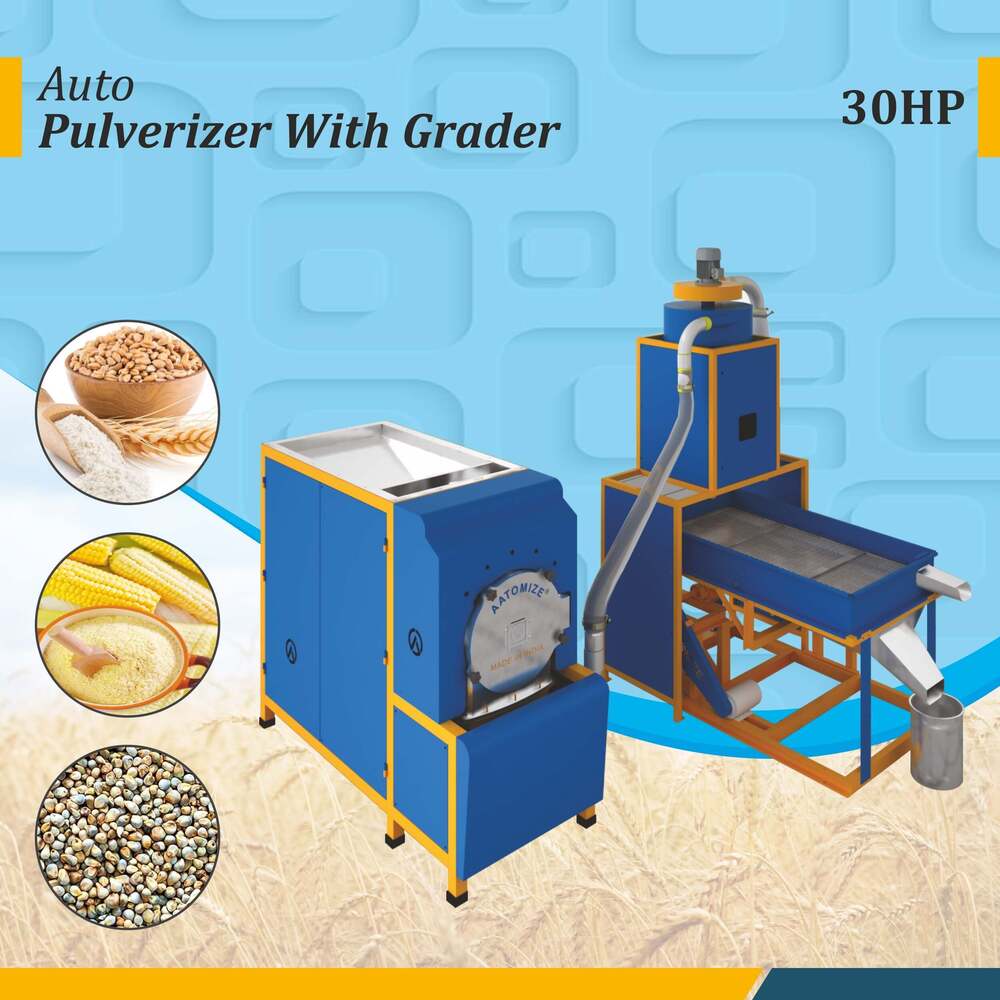 30Hp Heavy Duty Pulverizer With Cyclone & Grader - Color: Blue