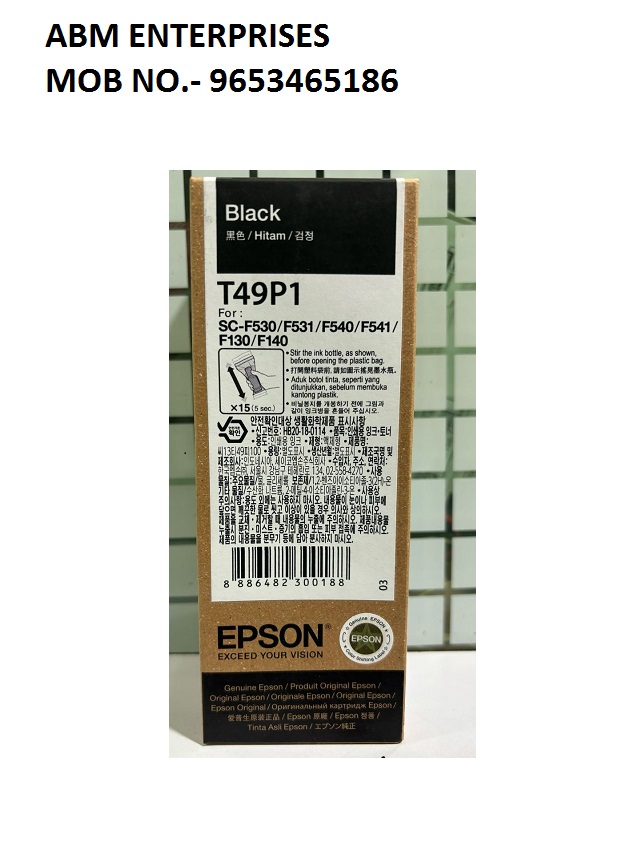 Epson T49P1 Black Ink Bottle, 140ml