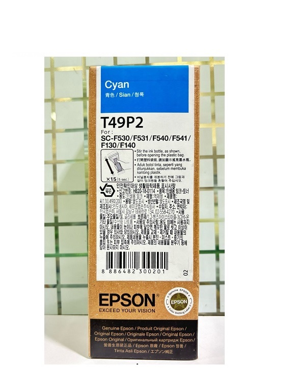 Epson T49P2 Cyan Ink Bottle, 140ml