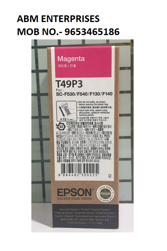 Epson T49P3 Magenta Ink Bottle, 140ml