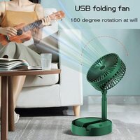 Rechargeable Telescopic Fans USB Desk Fan Portable Folding Table Fan