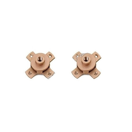 Round Arrester Base - Brass, 10mm Thread Dia., Max Cond. Width 25mm, Golden Color, Painted Surface Treatment, 1 Year Warranty