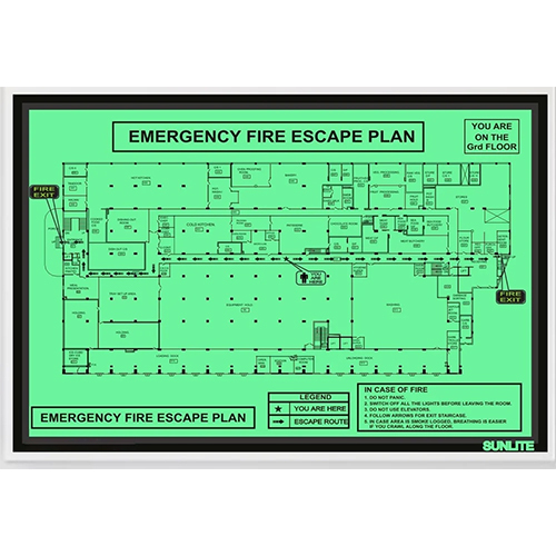 Fire Evacuation Plan Signages - Application: Outdoor