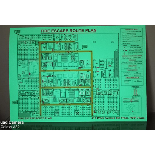 Fire Escape Signage - Application: Outdoor