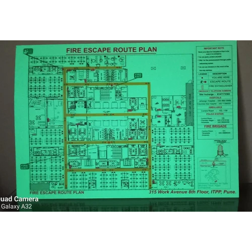 Fire Escape Signage - Application: Outdoor