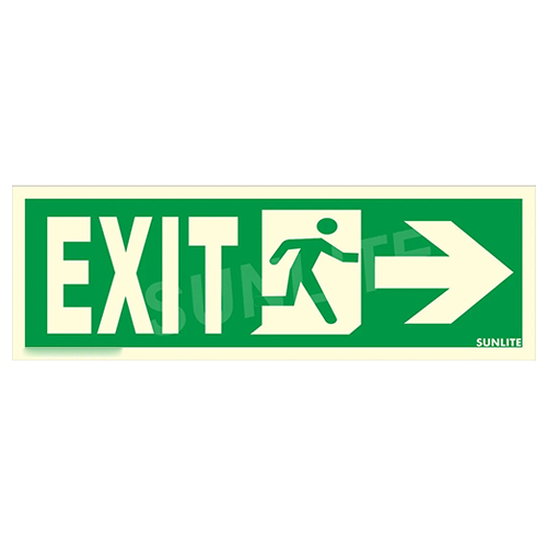 Left Arrow Exit Sign - Body Material: Acp Sheet