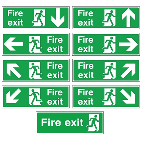 Left Arrow Exit Sign - Body Material: Acp Sheet