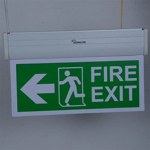 Industrial Fire Exit Led Sign Board - Application: Outdoor