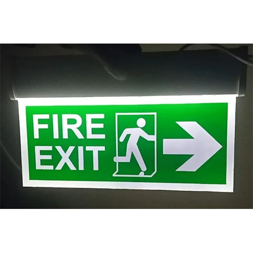Industrial Fire Exit Led Sign Board - Application: Outdoor
