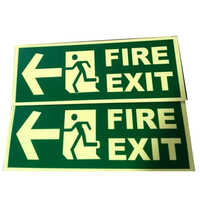 Pvc Rectangular Fire Safety Signs - Application: Outdoor