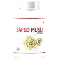 Ayurvedic Safed Musli Capsule - Herbal Medicine For Adults | Cool And Dry Storage, Physician Dosage Recommended