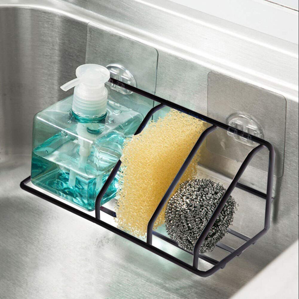 Metal Bathroom Shower Caddy - Metal, 21x9x8 Cm, Glossy Black Finish | Stylish Rectangular Design For Organized Shower Essentials