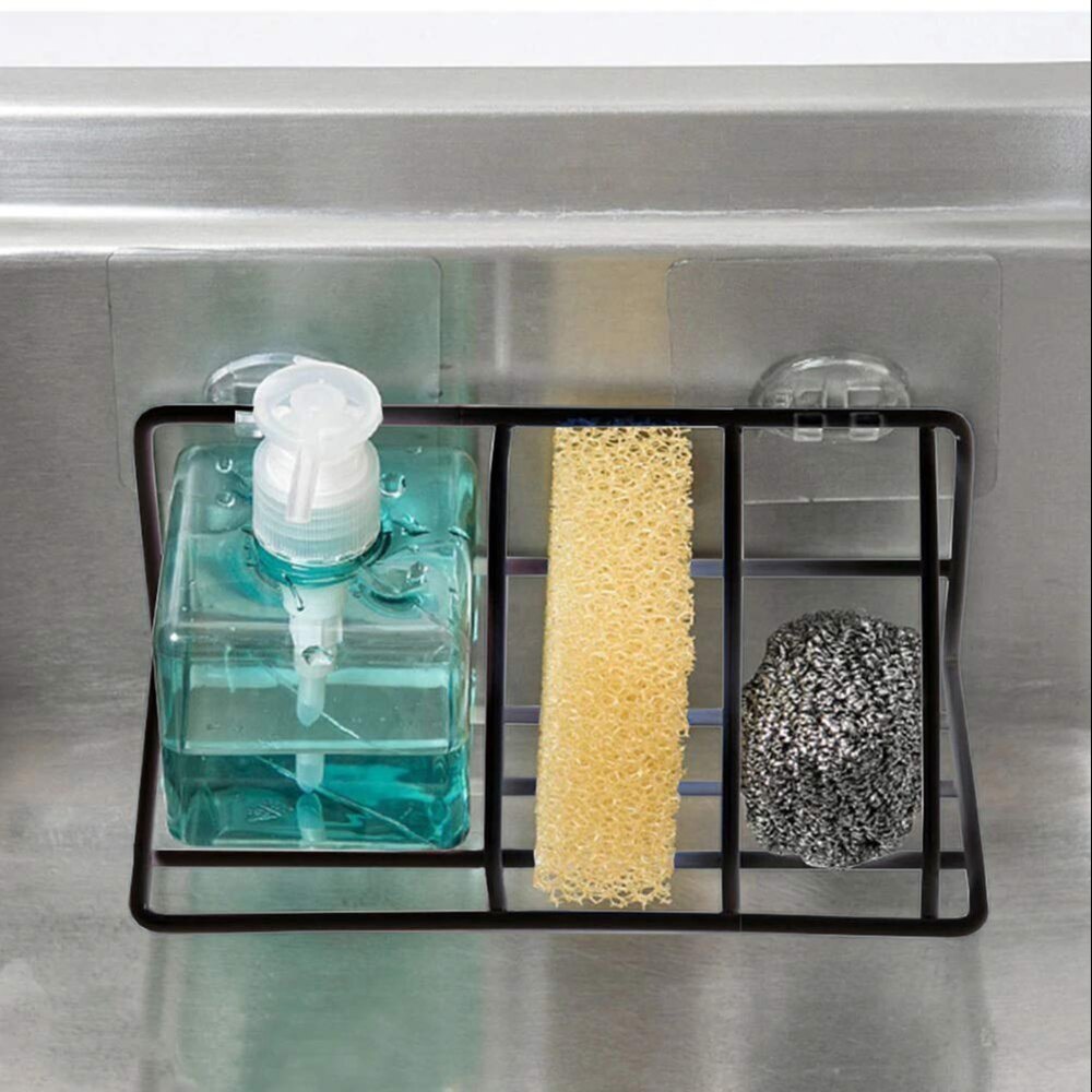 Metal Bathroom Shower Caddy - Metal, 21x9x8 Cm, Glossy Black Finish | Stylish Rectangular Design For Organized Shower Essentials