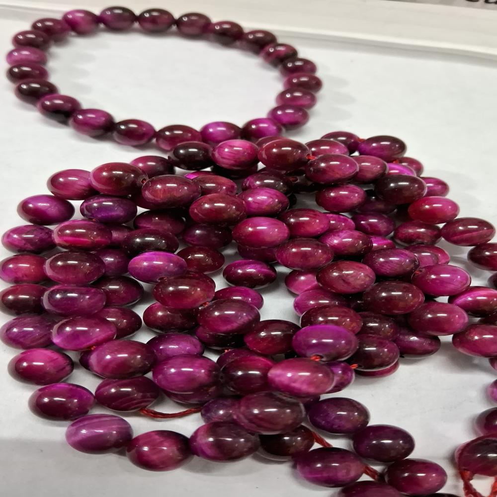 Tiger Eye Pink Rose AAA Crystal Beads