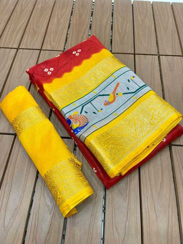 jari dola silk saree