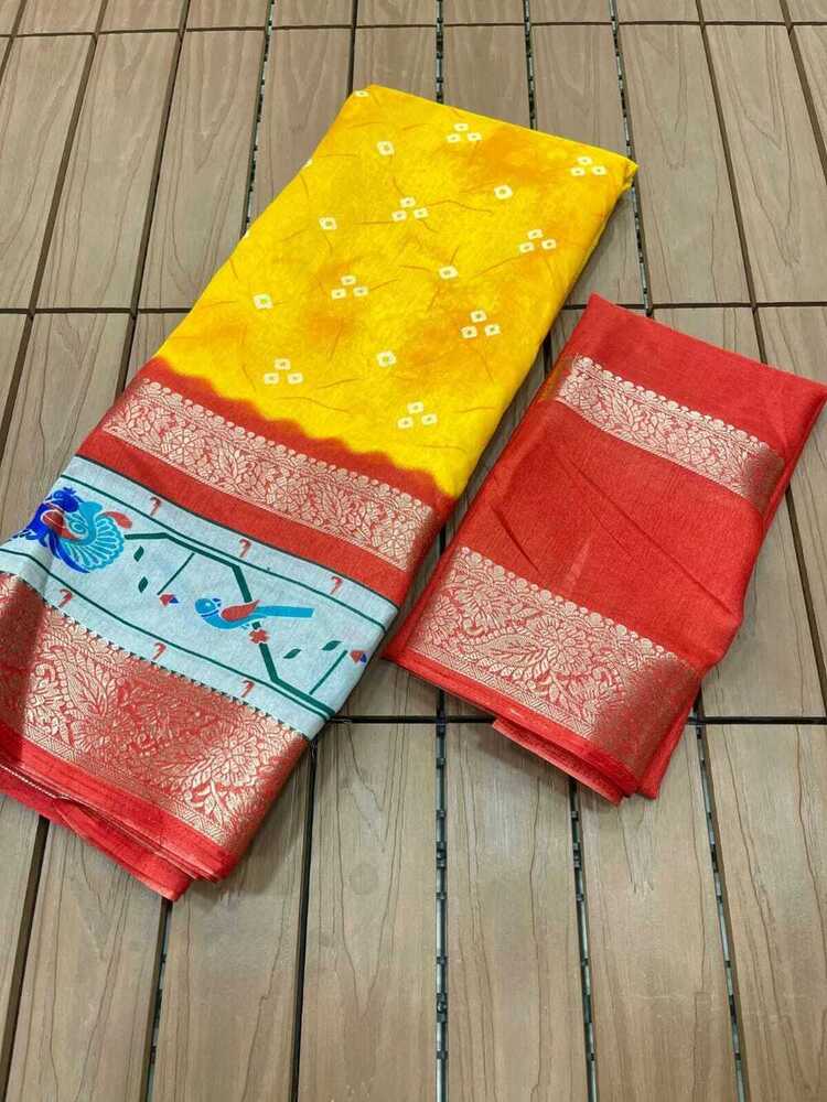 jari dola silk saree