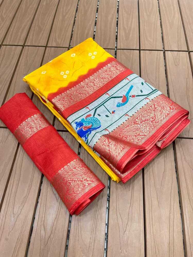 jari dola silk saree
