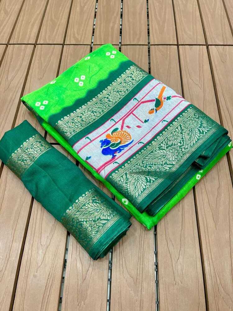 jari dola silk saree