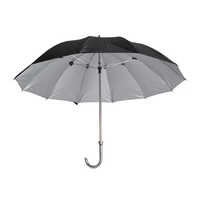 SK 25x12 Polyster Sando Black Silver Umbrella