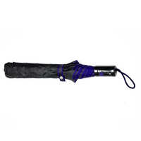 2 Fold 21x8 Polyester Black Silver Umbrella