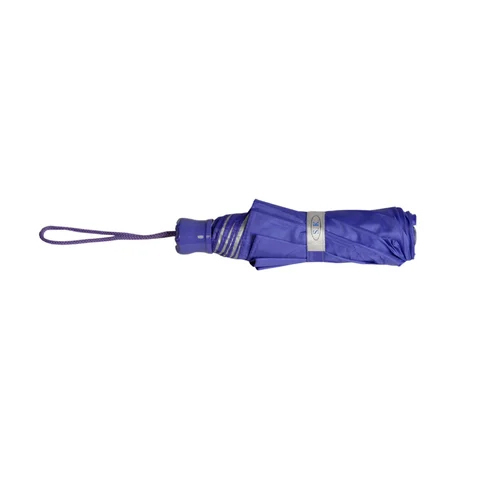 3 Fold Manual Polyester Mono Silver Umbrella