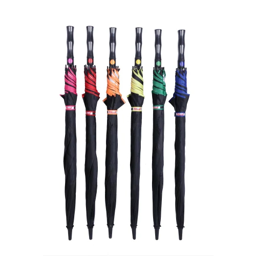Tello 1 Fold Black Polyester Umbrella