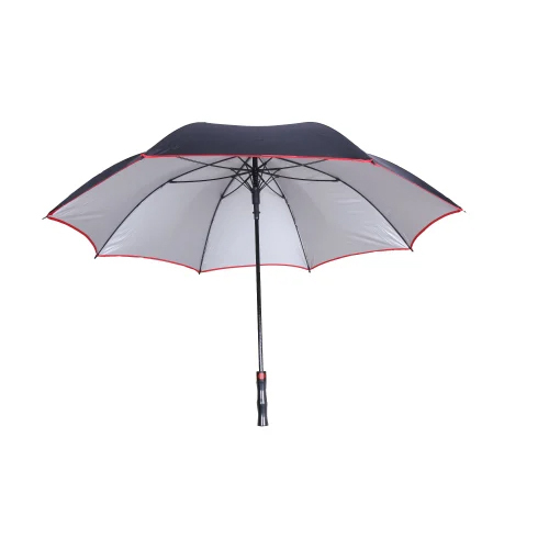 Tello 1 Fold Black Polyester Umbrella