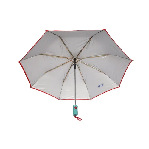 3 Fold Polyester Mini Umbrella - Color: Green