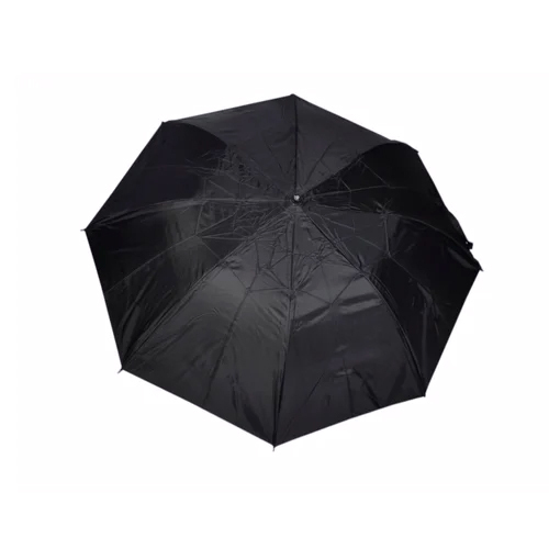 2 Fold Polyester Black Plain Umbrella - Season: Rainy