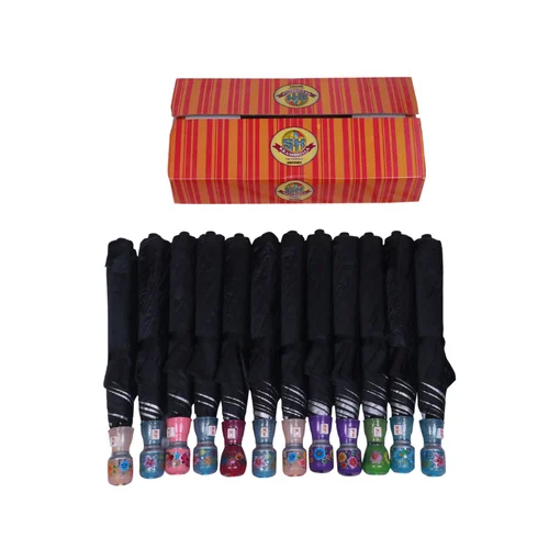 2 Fold Polyester Black Plain Umbrella - Season: Rainy
