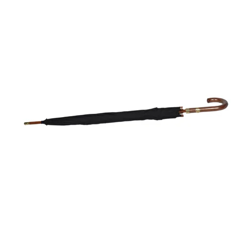 Tello Jet Black Plain Umbrella